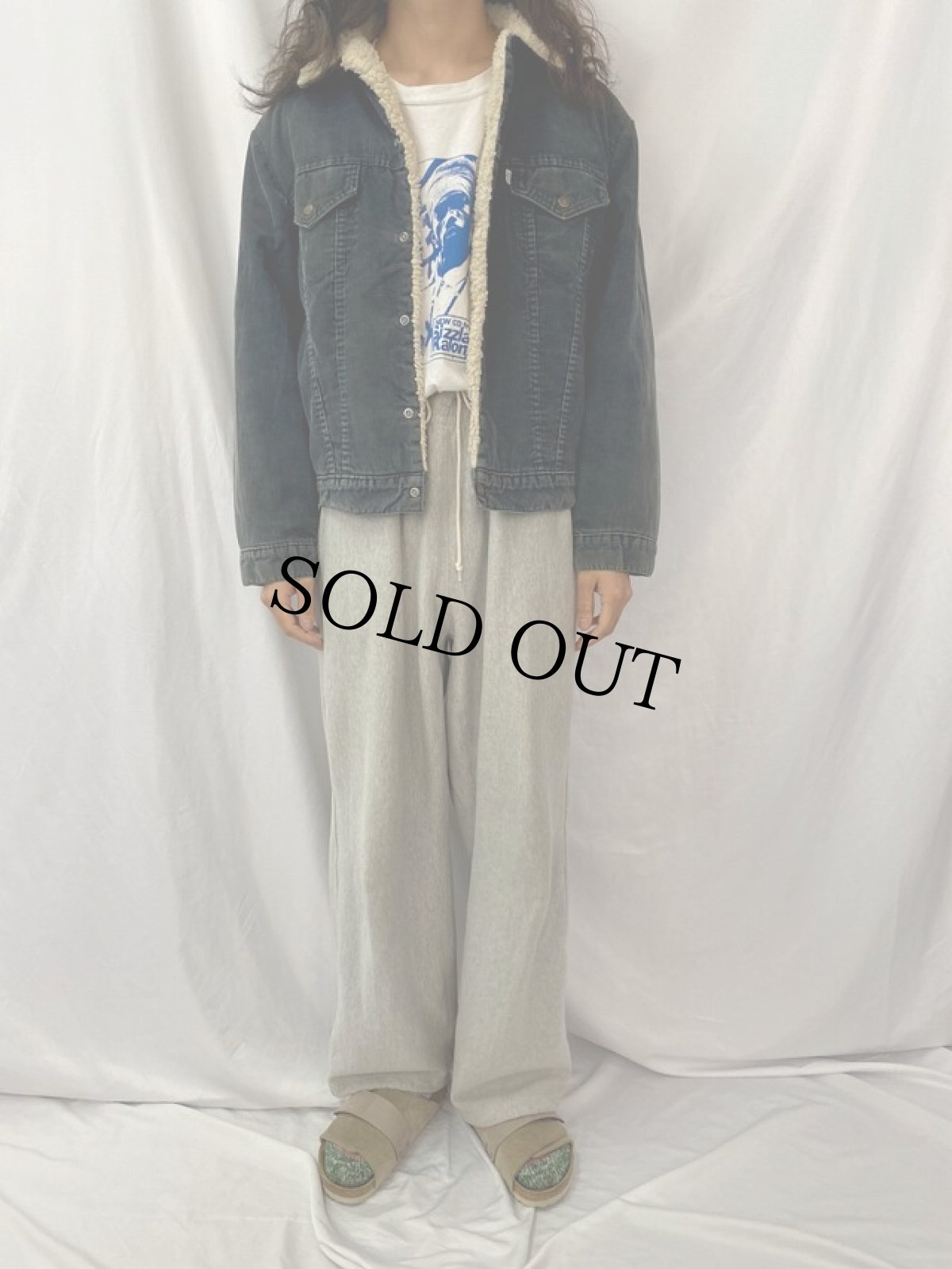 画像2: 70's Levi's 70506-1517 3rdTYPE コーデュロイボアジャケット XL (2)