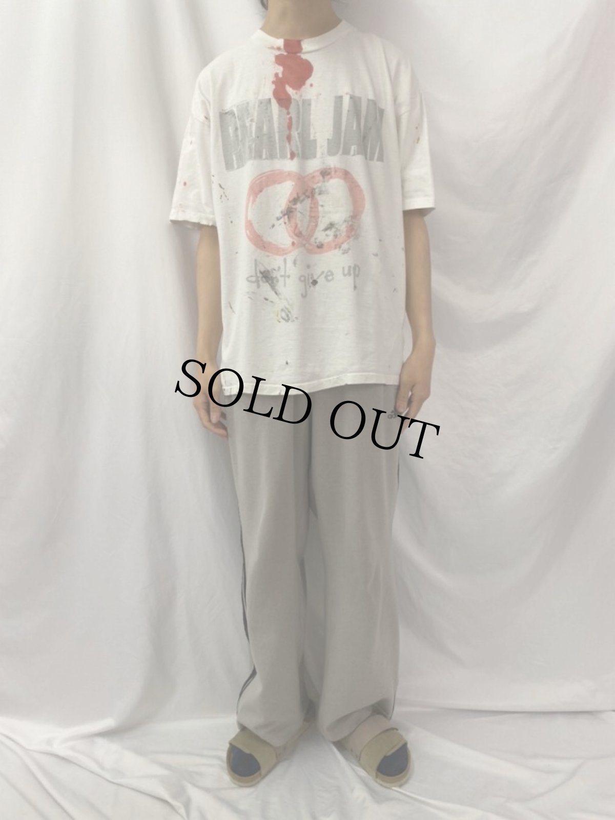 画像2: 90's PEARL JAM "DON'T GIVE UP" European Summer Tour ロックバンドTシャツ XL (2)