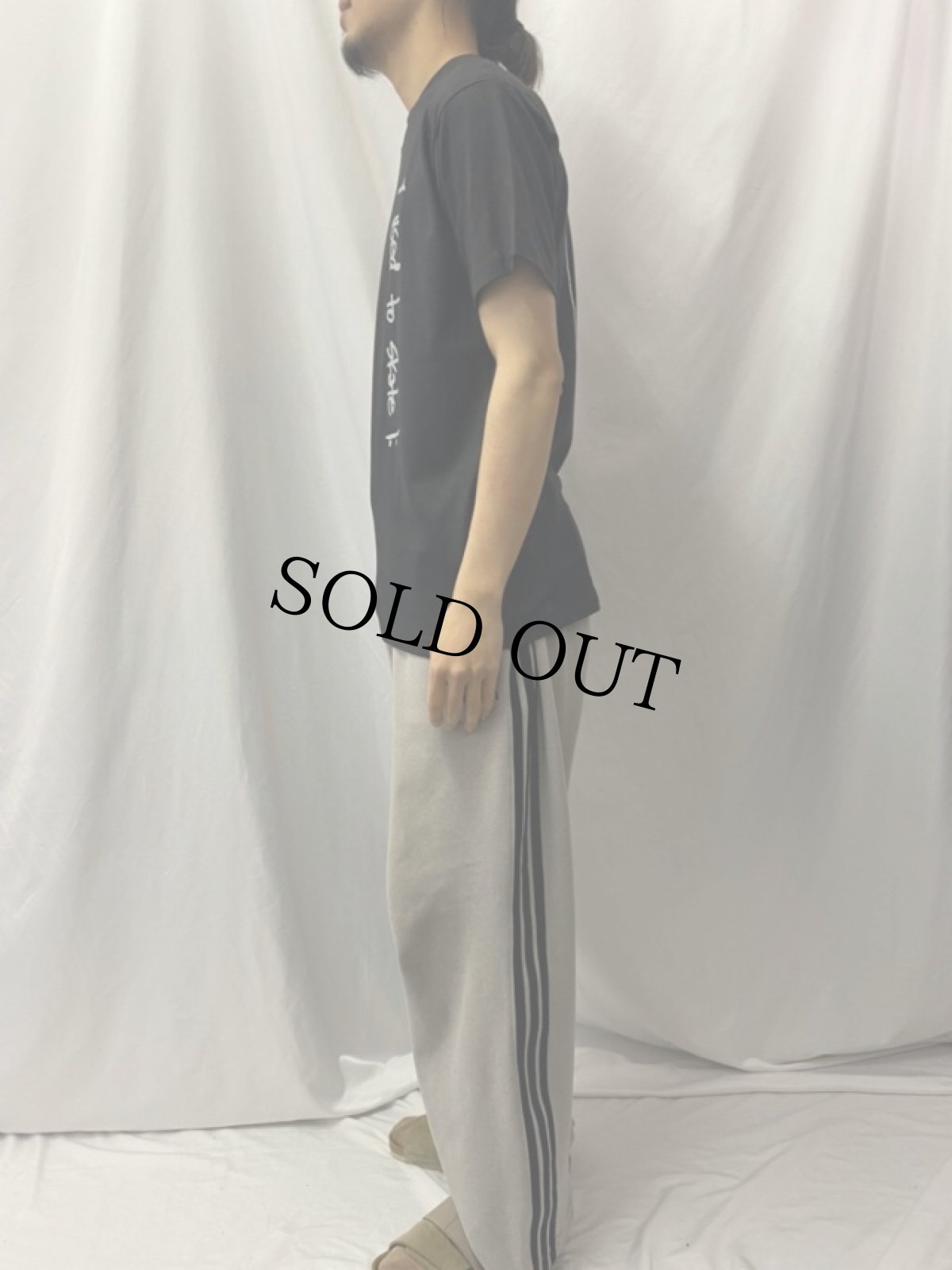 画像3: 90's TRACKER USA製 "i used to skate" スケートプリントTシャツ M (3)