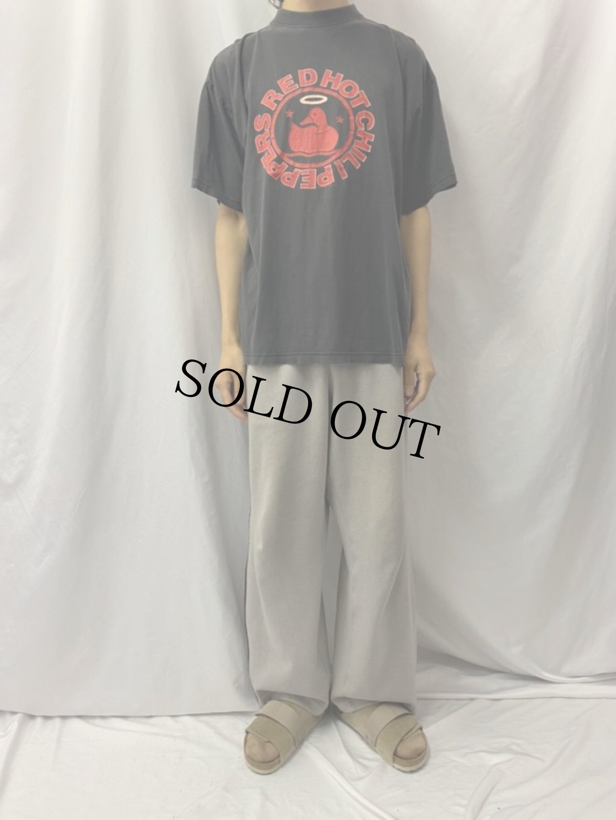 画像2: 90's RED HOT CHILI PEPPERS ロックバンドTシャツ XL (2)