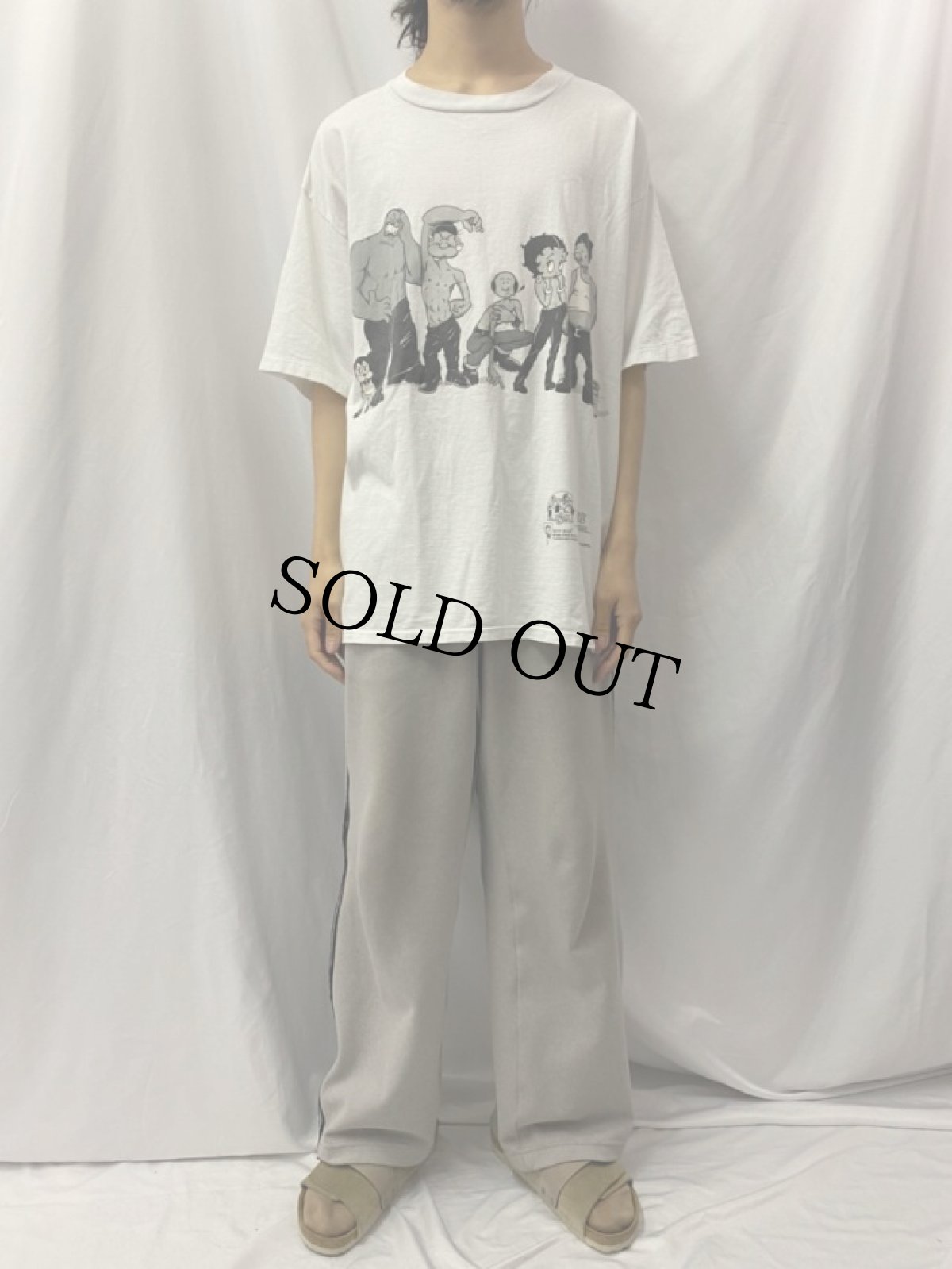 画像2: 90's Betty Boop USA製 "OOPSESSION for men" パロディTシャツ L (2)