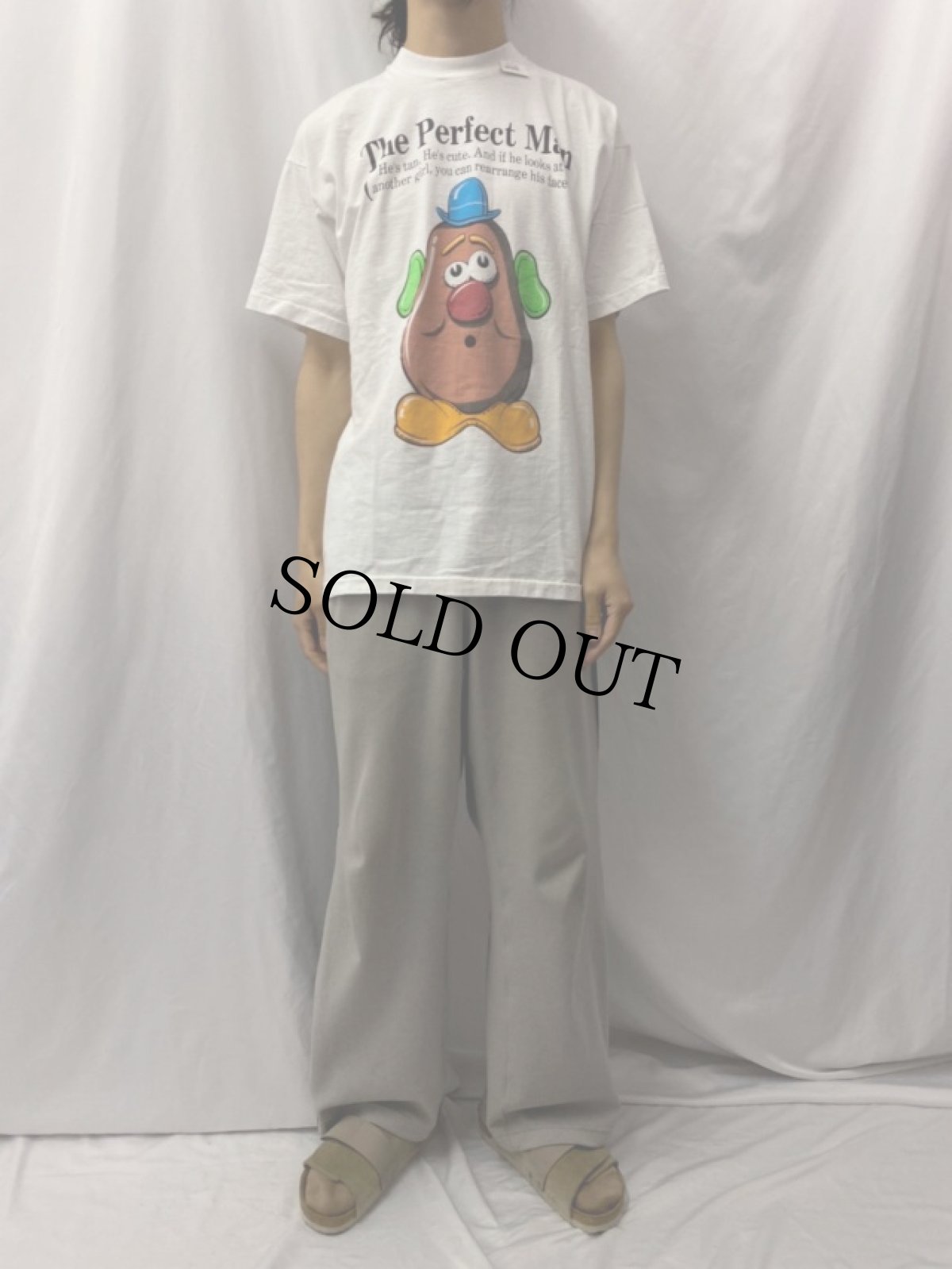 画像2: Mr. Potato Head "The Perfect Man" キャラクタープリントTシャツ XL (2)