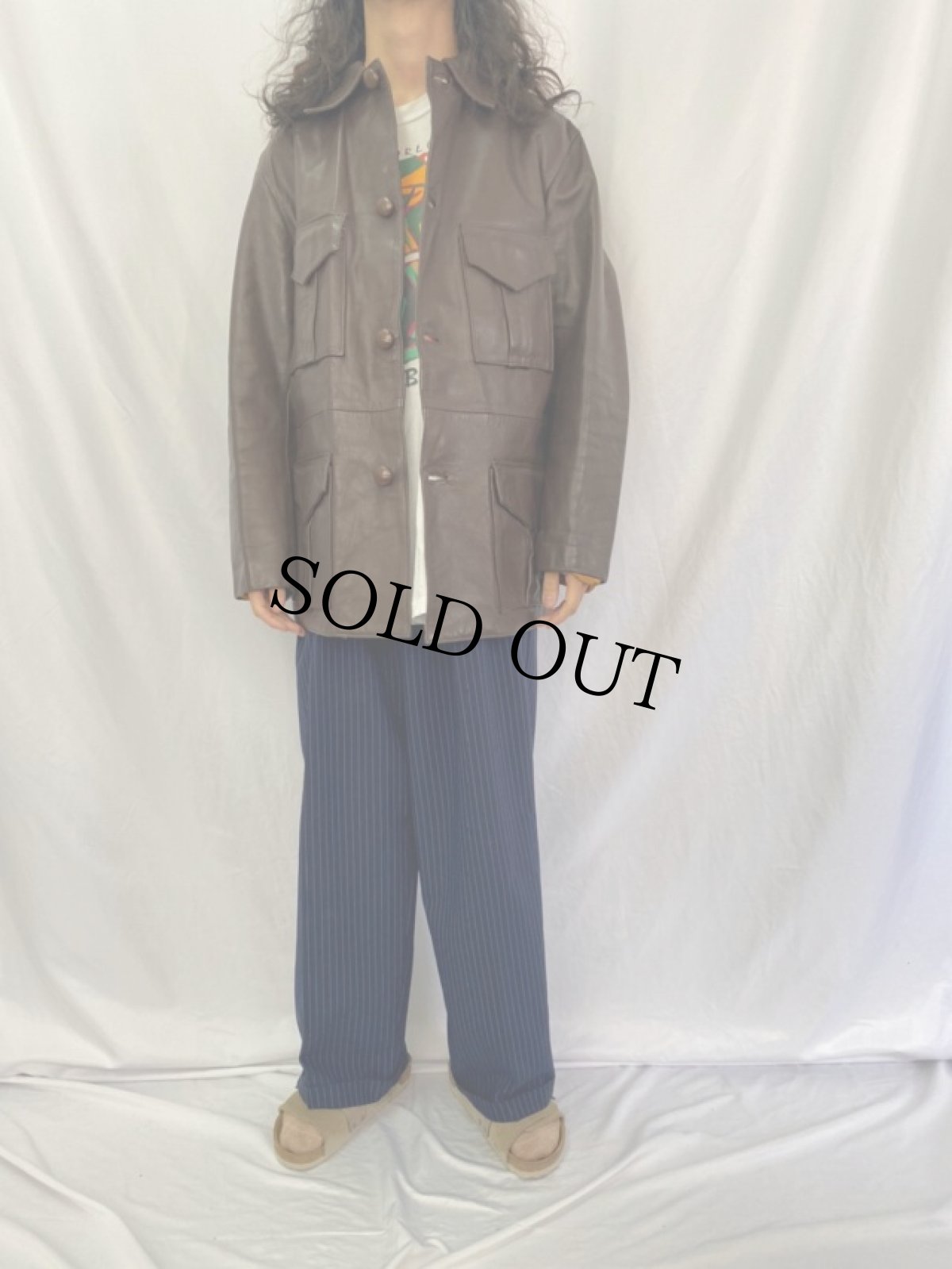 画像2: 70's Highwayman UK製 レザージャケット (2)