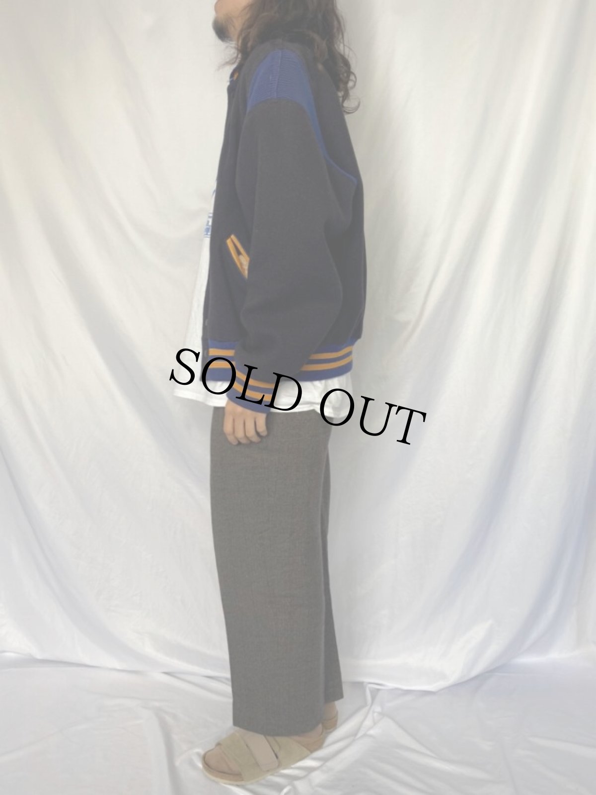 画像3: 50〜60's LASLEY KNITTING ウールスタジャン (3)