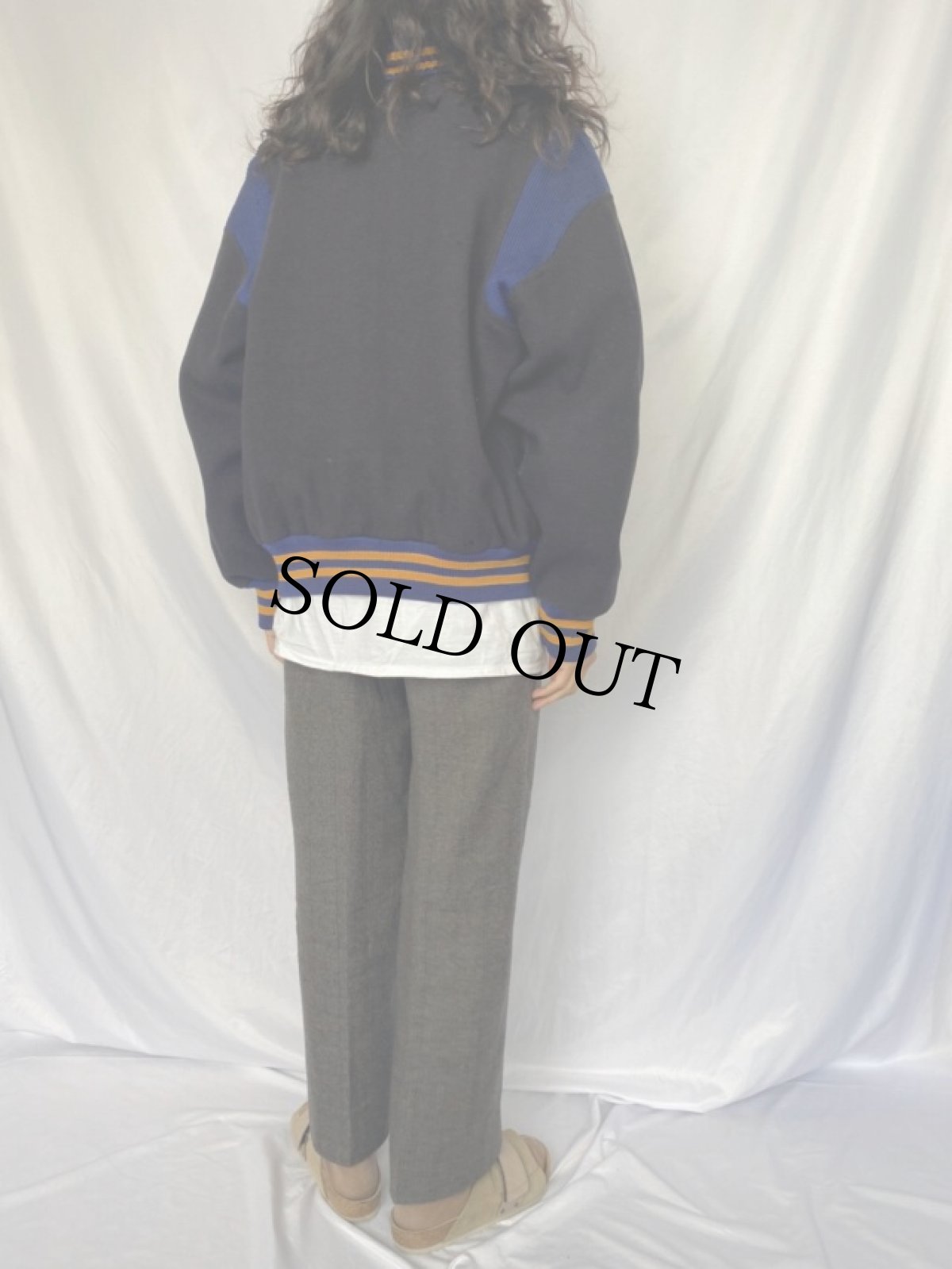 画像4: 50〜60's LASLEY KNITTING ウールスタジャン (4)