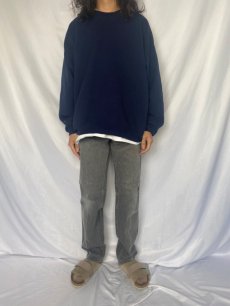 画像2: 90's Levi's 549 TWO HORSE USA製 ”レザータブ" ブラックデニムパンツ W34 (2)