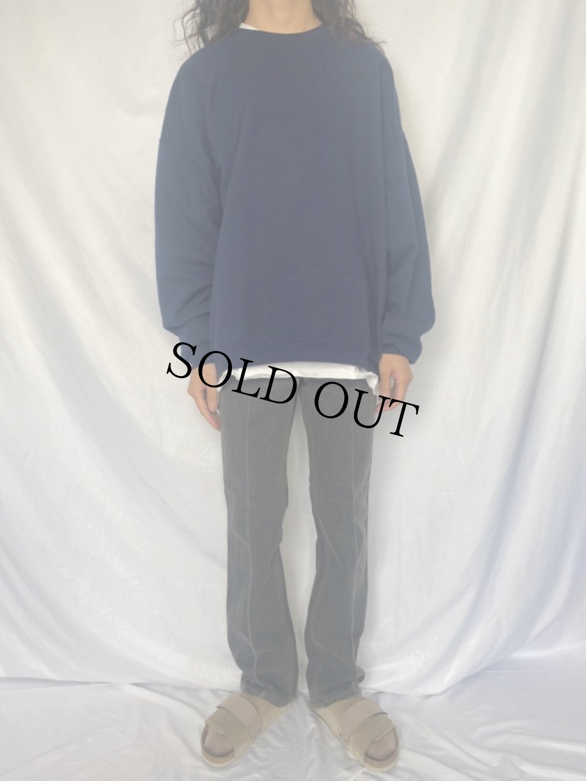 画像2: 90's Levi's 517 USA製 ブーツカット ブラックデニムパンツ W31 (2)