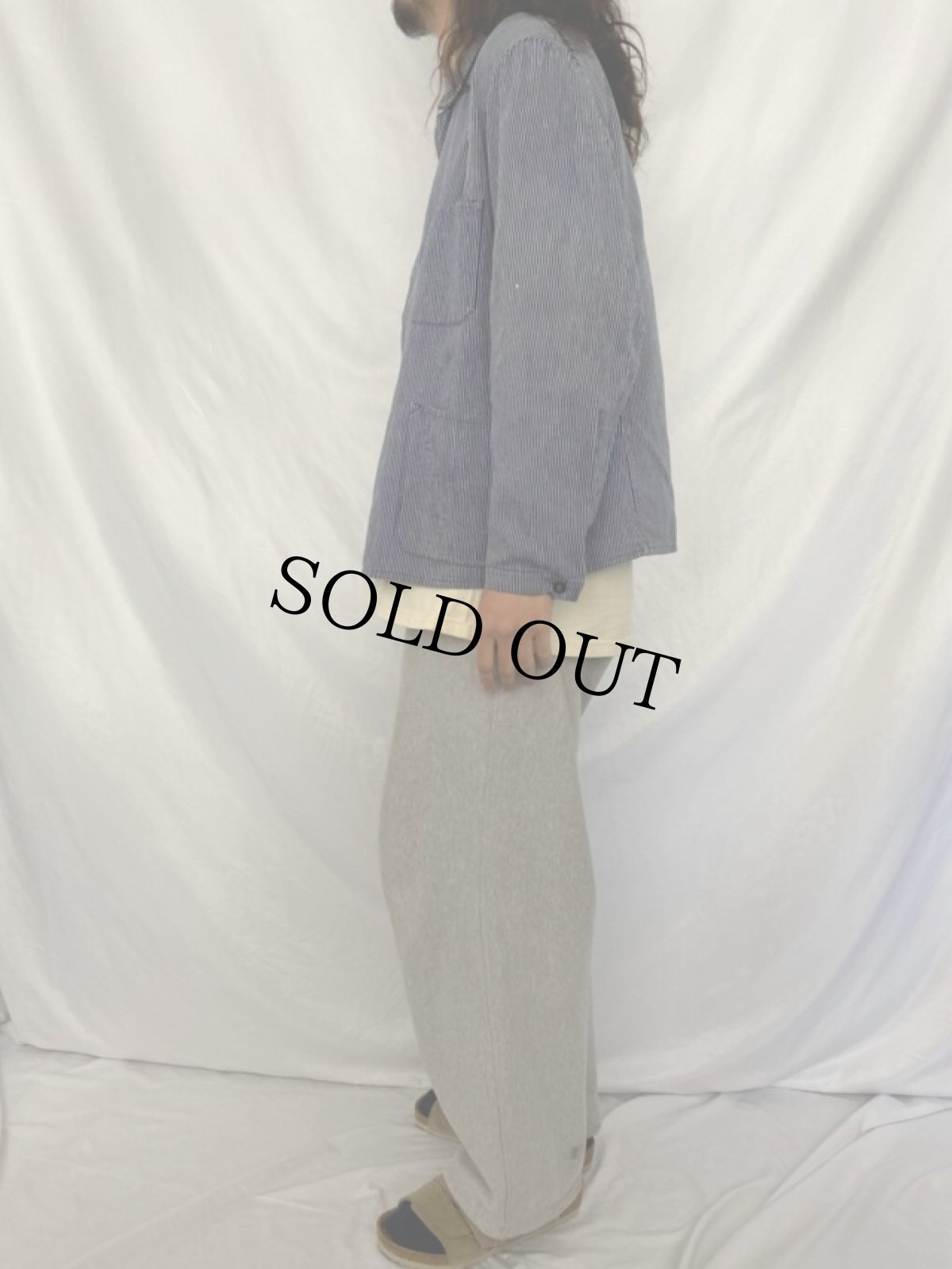 画像3: EURO ヒッコリーストライプ ワークジャケット (3)