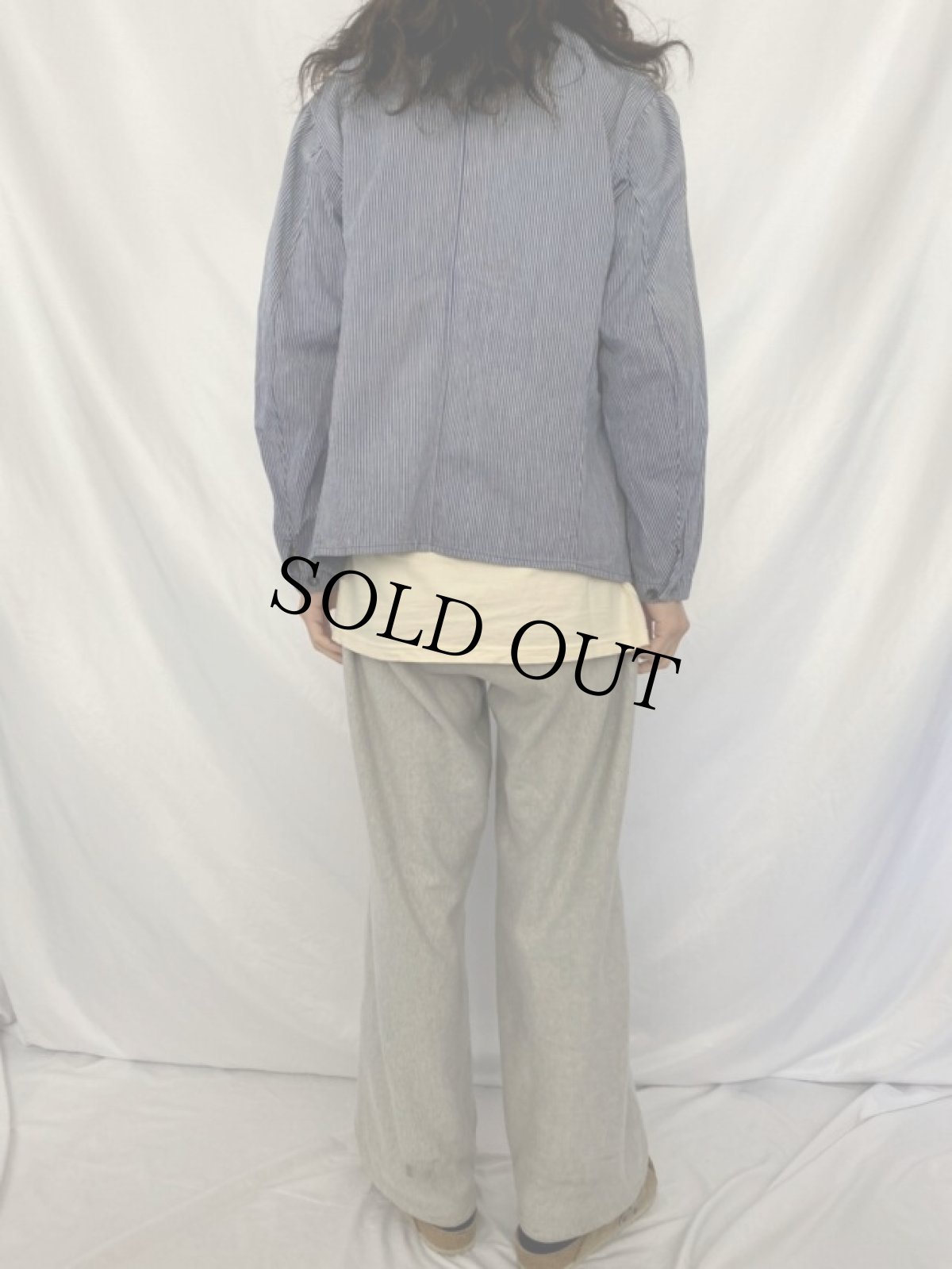 画像4: EURO ヒッコリーストライプ ワークジャケット (4)