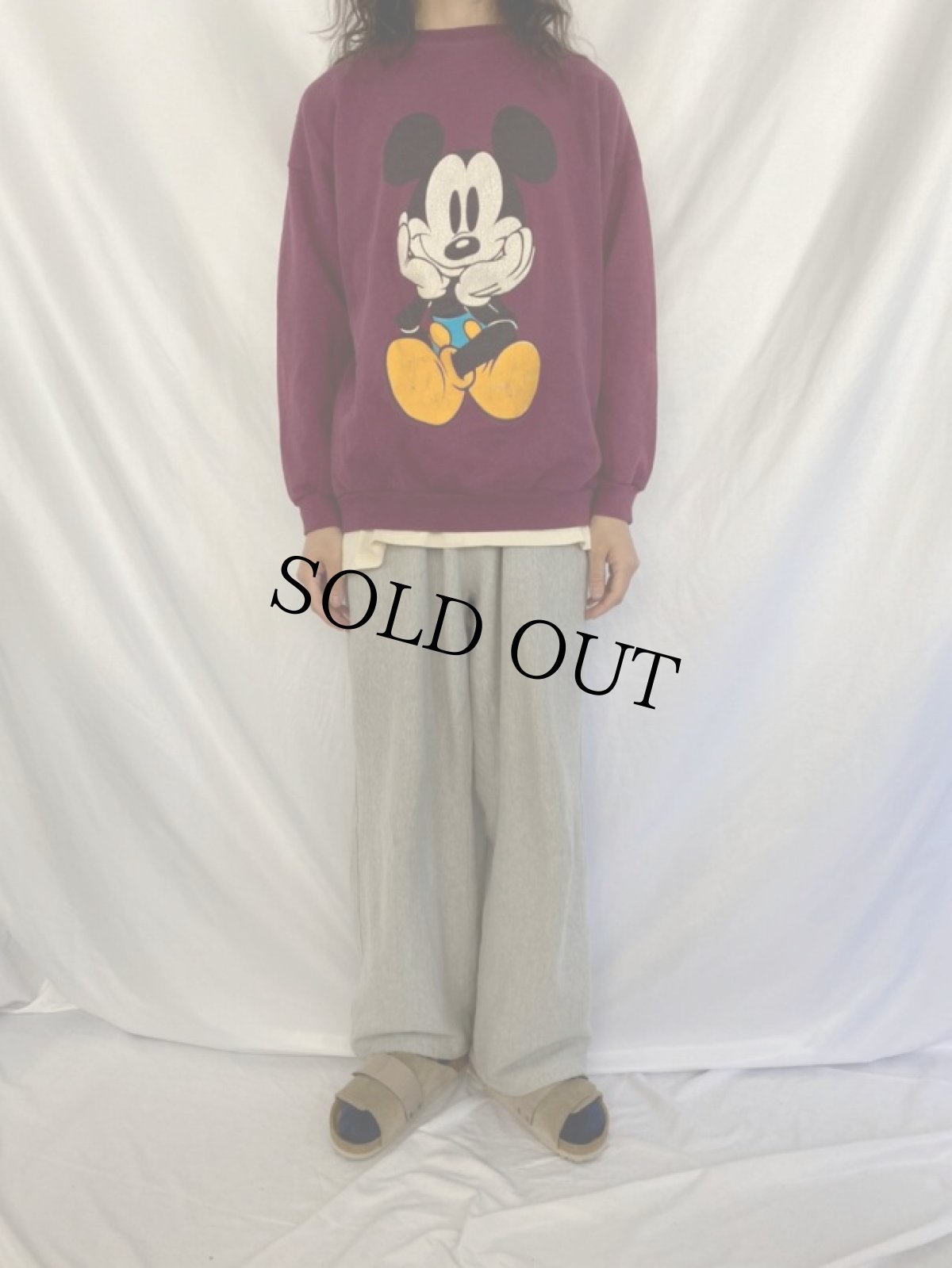 画像3: 90's MICKEY&CO. 青パンミッキー プリントスウェット (3)