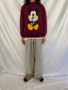 画像3: 90's MICKEY&CO. 青パンミッキー プリントスウェット (3)