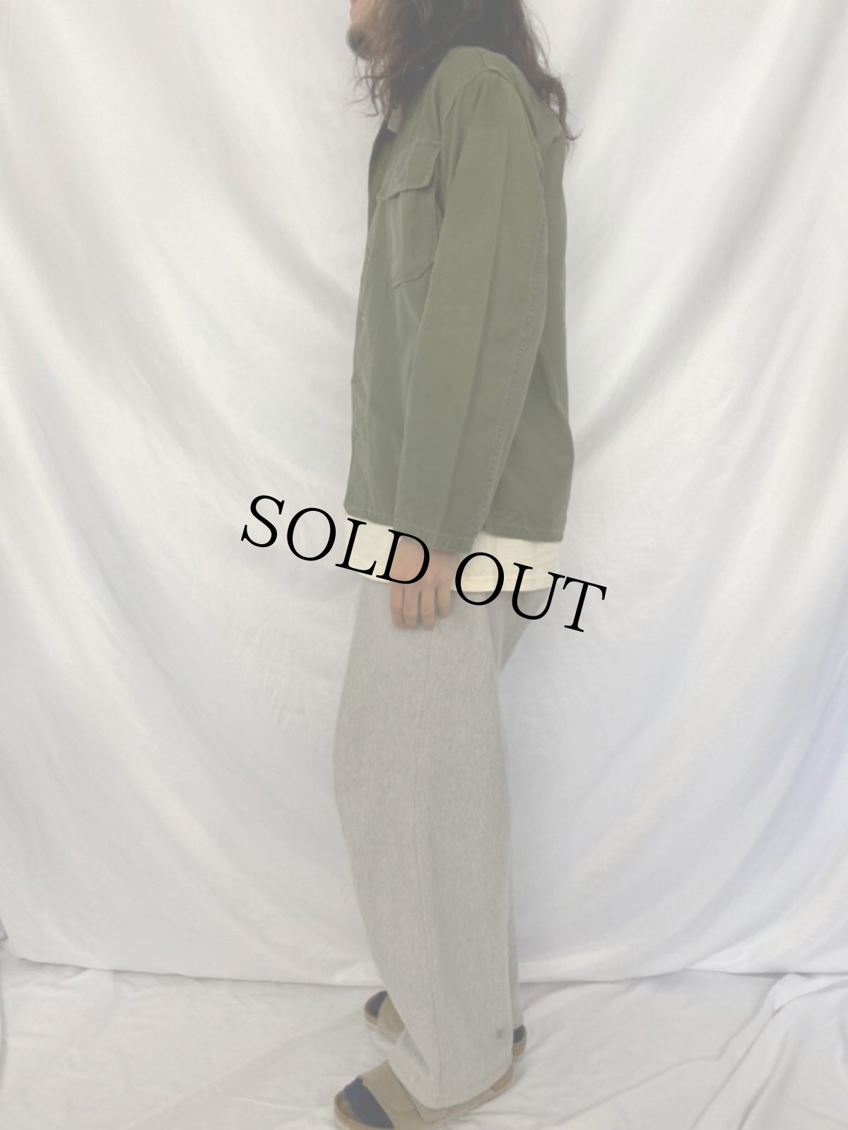 画像3: 60's U.S.ARMY ユーティリティシャツ 1st後期 SMALL (3)