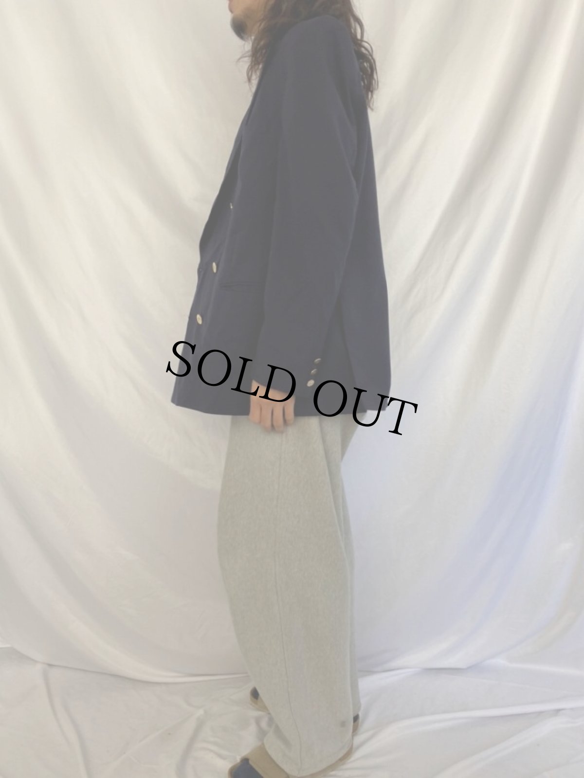 画像3: 80〜90's Burberrys ダブルブレスト ウールテーラードジャケット (3)