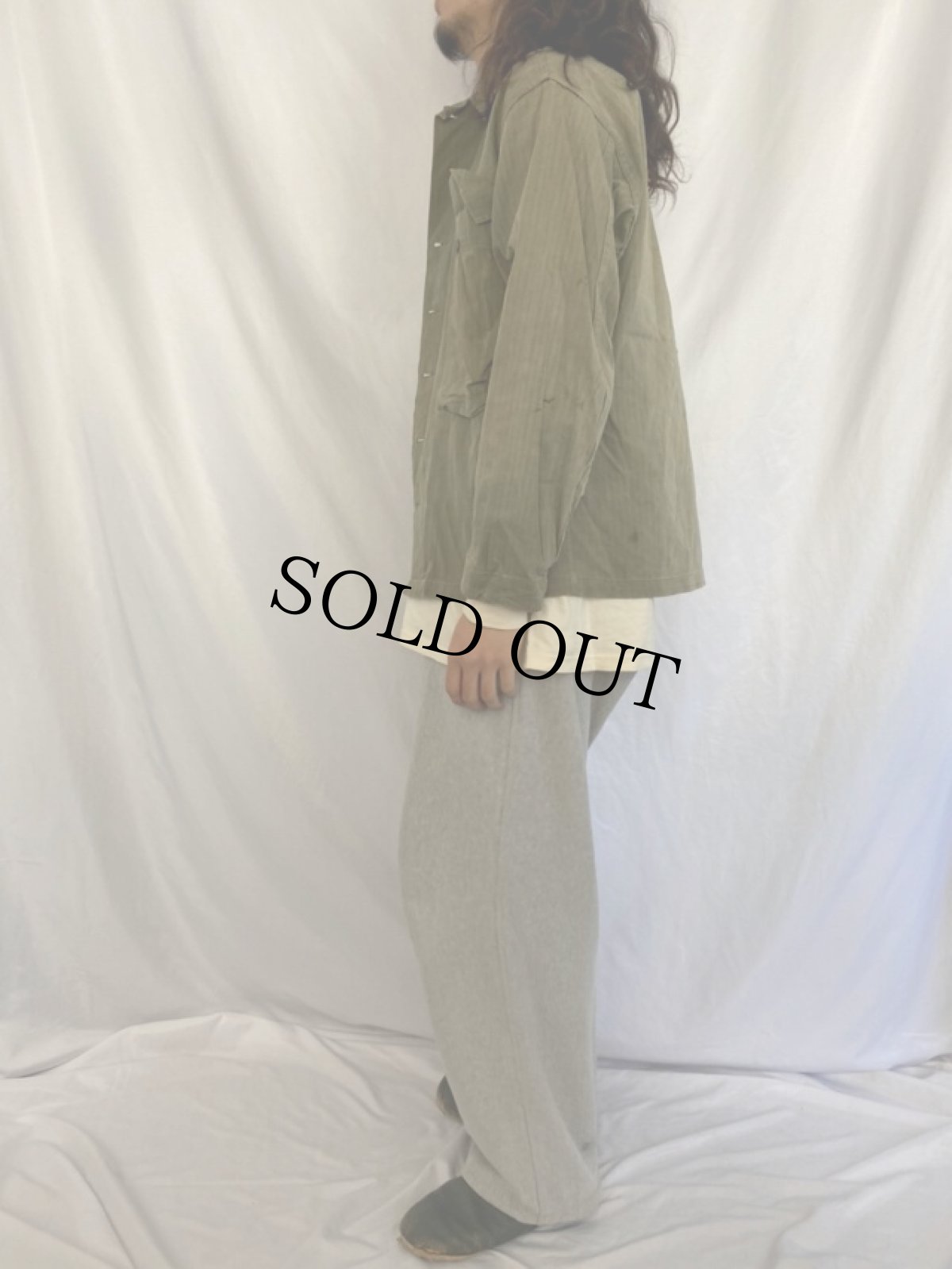 画像3: 40's U.S.ARMY 13スター M-43 HBTジャケット 36R (3)