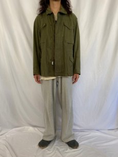 画像2: 70's U.S.ARMY M-65 フィールドジャケット 2nd〜3rd移行期 MEDIUM SHORT (2)