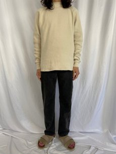 画像2: 90's Levi's 505 USA製 "ブランクタブ" ブラックデニムパンツ W34 (2)