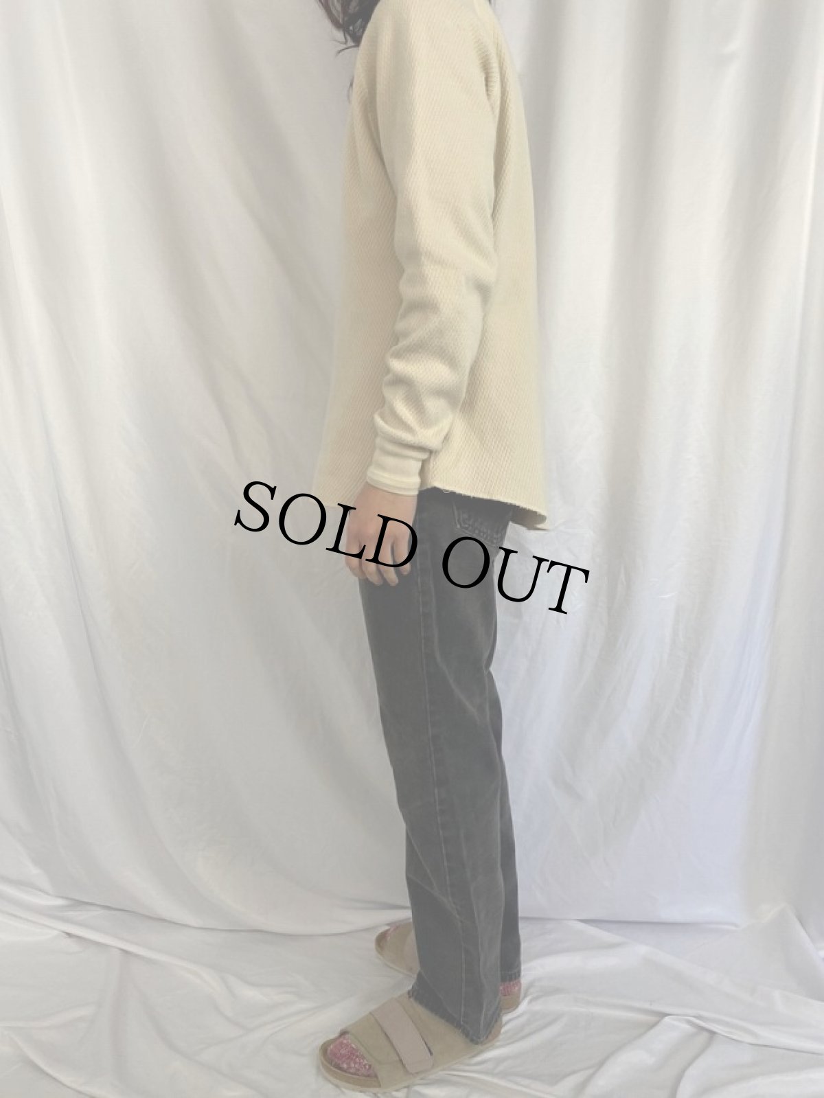 画像3: 90's Levi's 505 USA製 "ブランクタブ" ブラックデニムパンツ W34 (3)