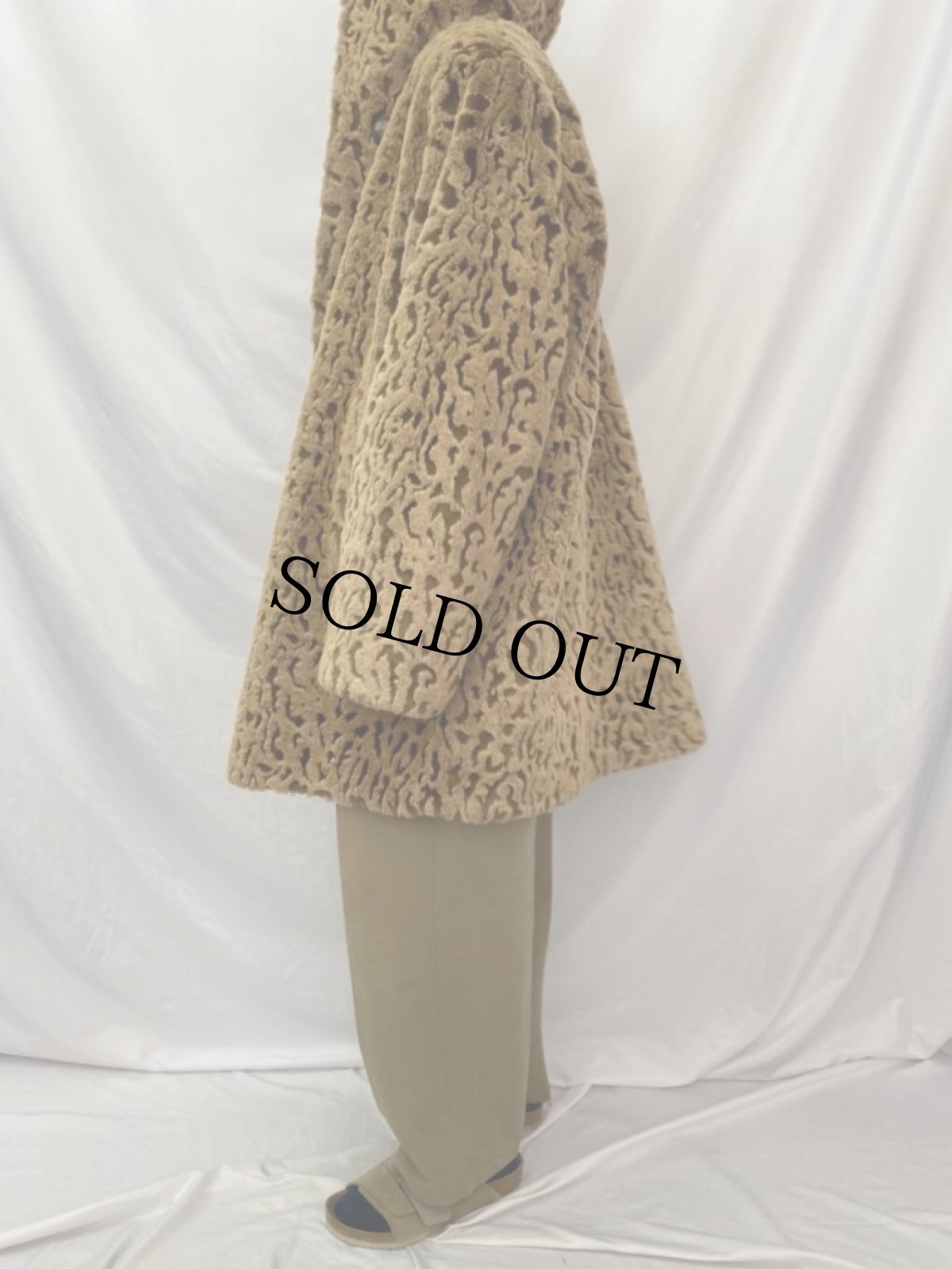 画像3: Dennis Basso レオパード柄 フェイクファーコート 2X (3)