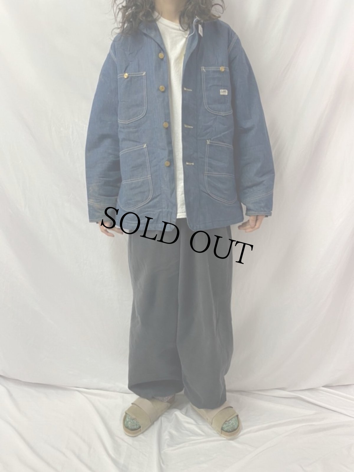 画像2: 70's Lee 81-LJ USA製 ブランケットライナー デニムカバーオール DEADSTOCK 36REG (2)