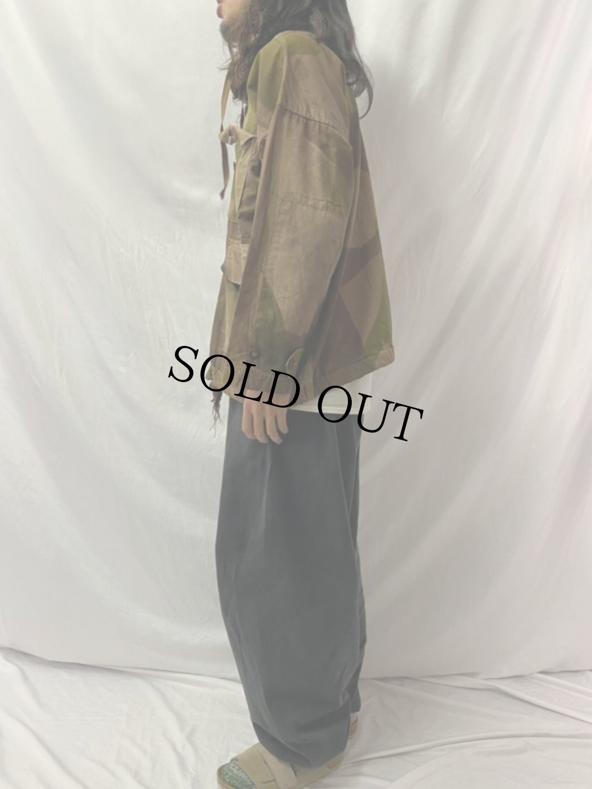 画像3: 40's BRITISH ARMY "SAS" 特殊空挺部隊 ブラッシュストロークカモ スモックパーカー size3 (3)