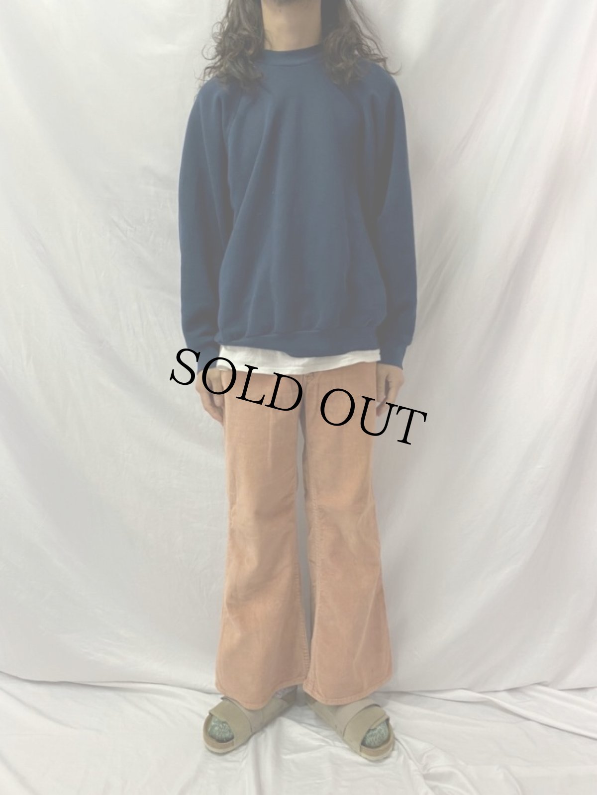 画像2: 70's Levi's ブーツカット ベロアコーデュロイパンツ W33 (2)