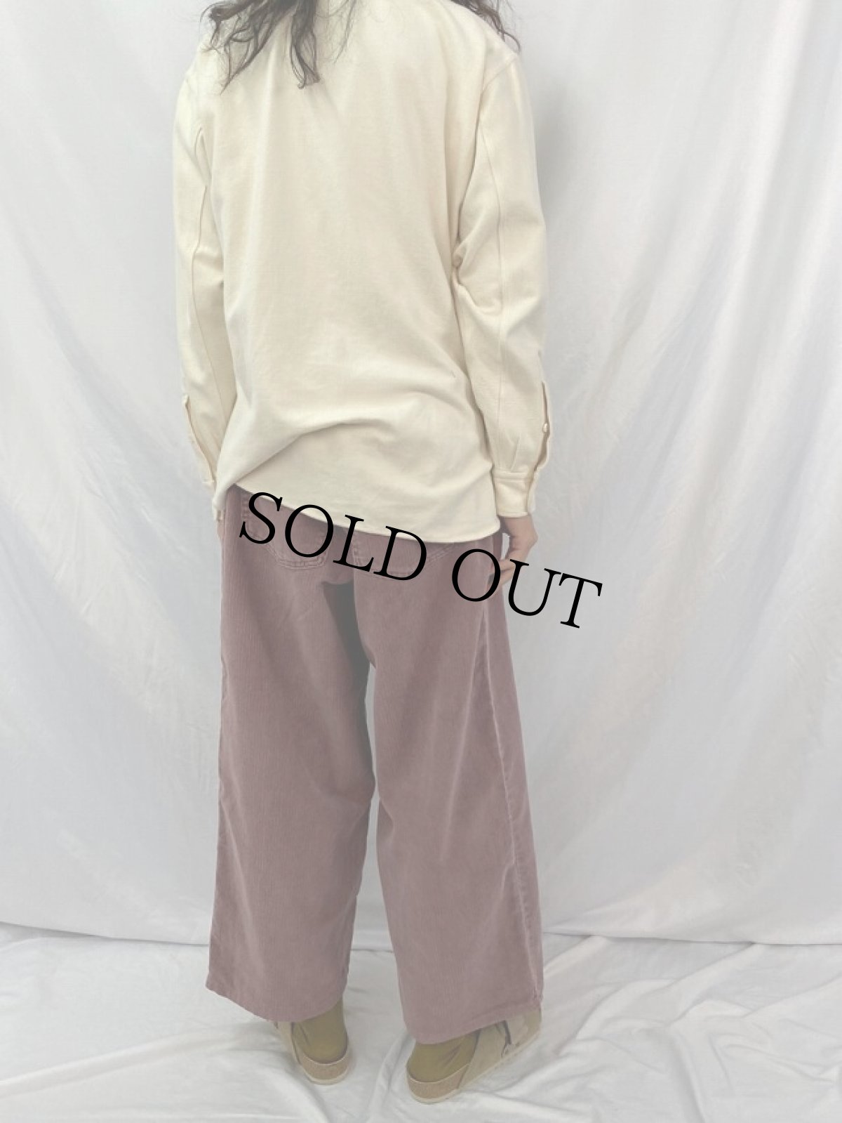 画像4: 90's Levi's SILVER TAB "BAGGY MEGA WIDE LEG" 後染めコーデュロイパンツ W41 (4)