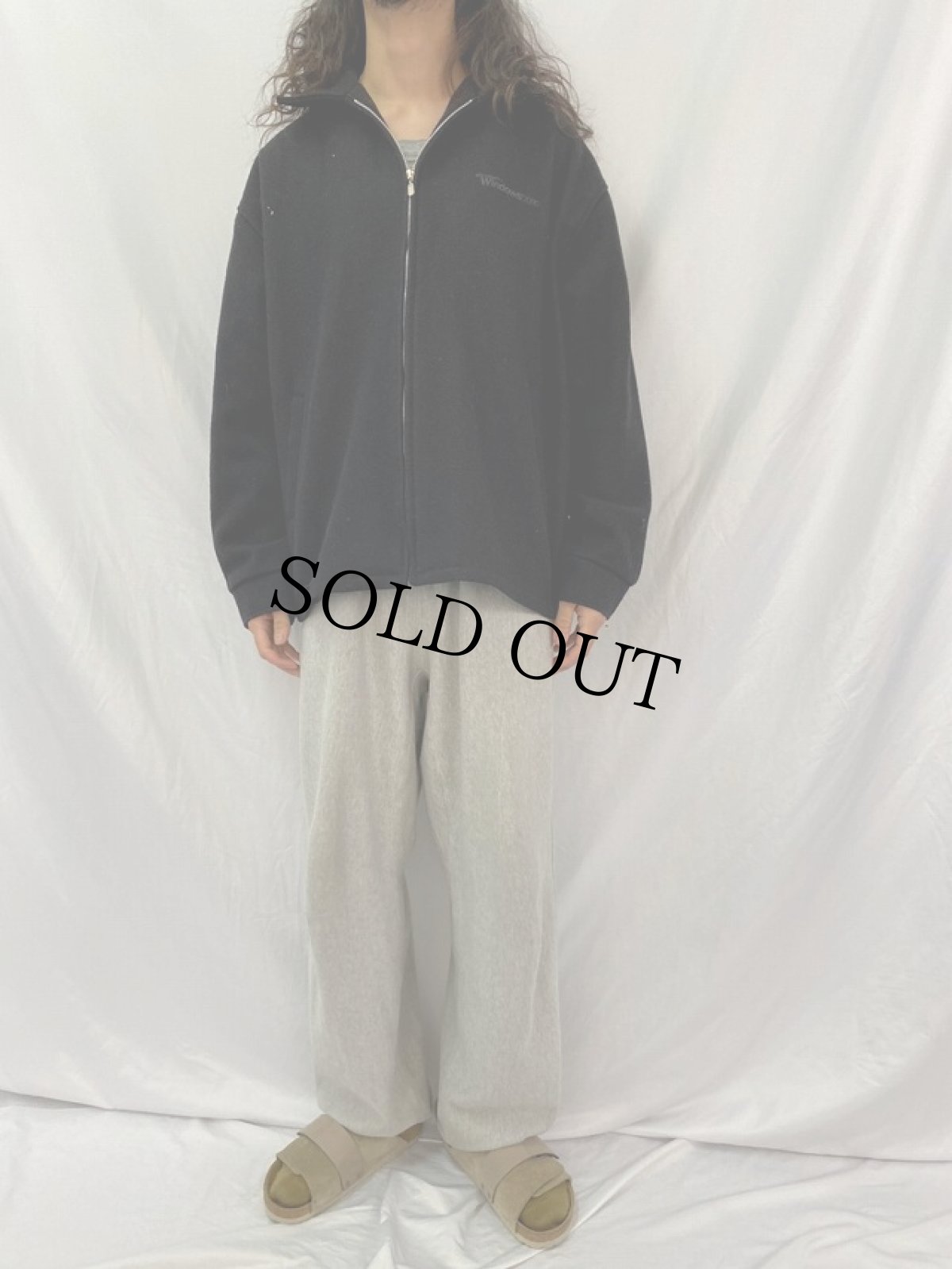 画像2: 2000 Windows CANADA製 ロゴ刺繍 ウールジャケット XL (2)