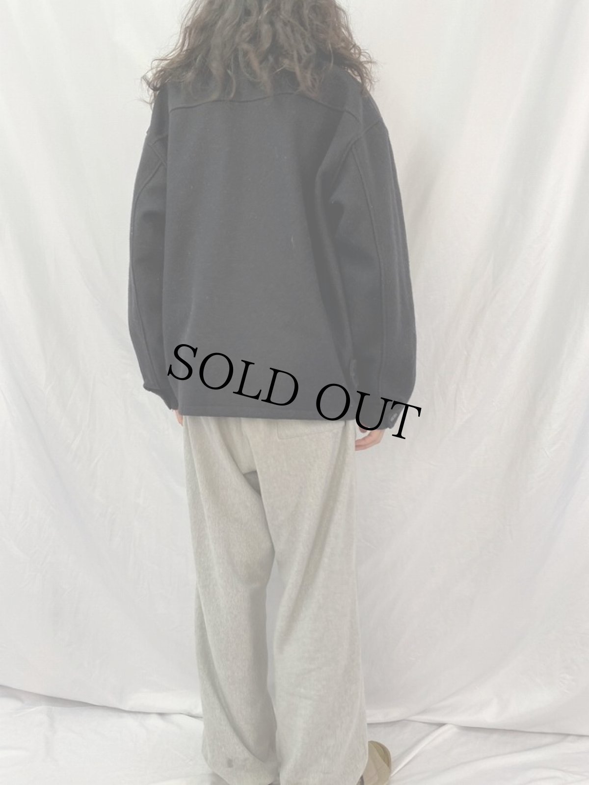 画像4: 2000 Windows CANADA製 ロゴ刺繍 ウールジャケット XL (4)