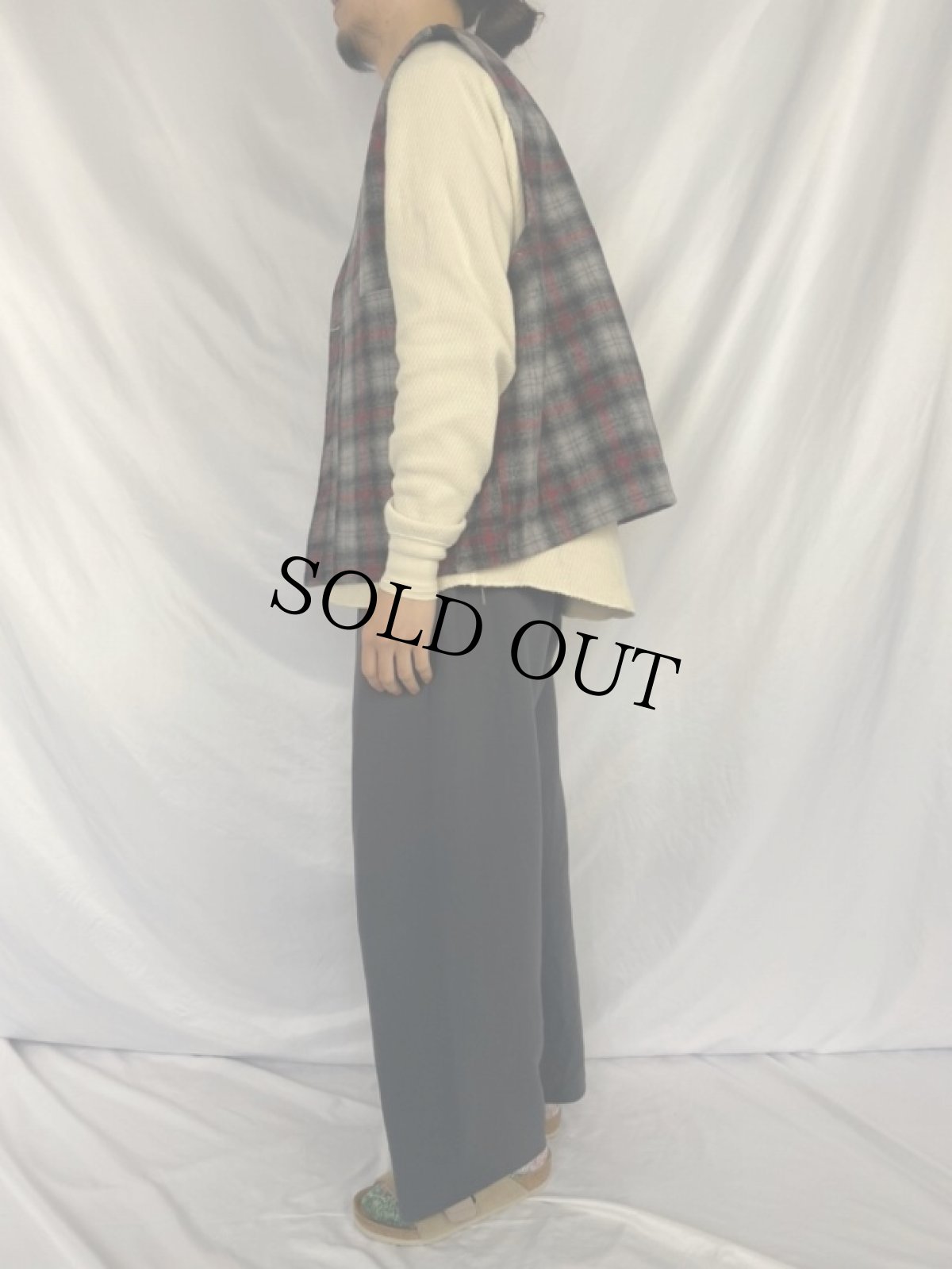 画像3: FILSON オンブレーチェック柄 マッキーノウールベスト (3)