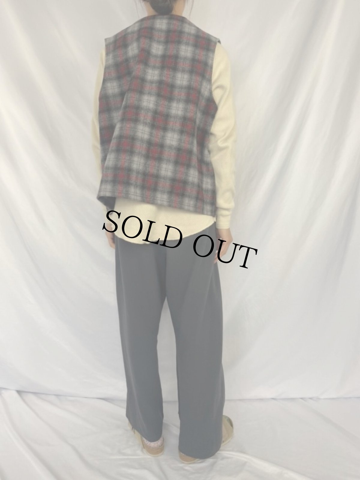 画像4: FILSON オンブレーチェック柄 マッキーノウールベスト (4)