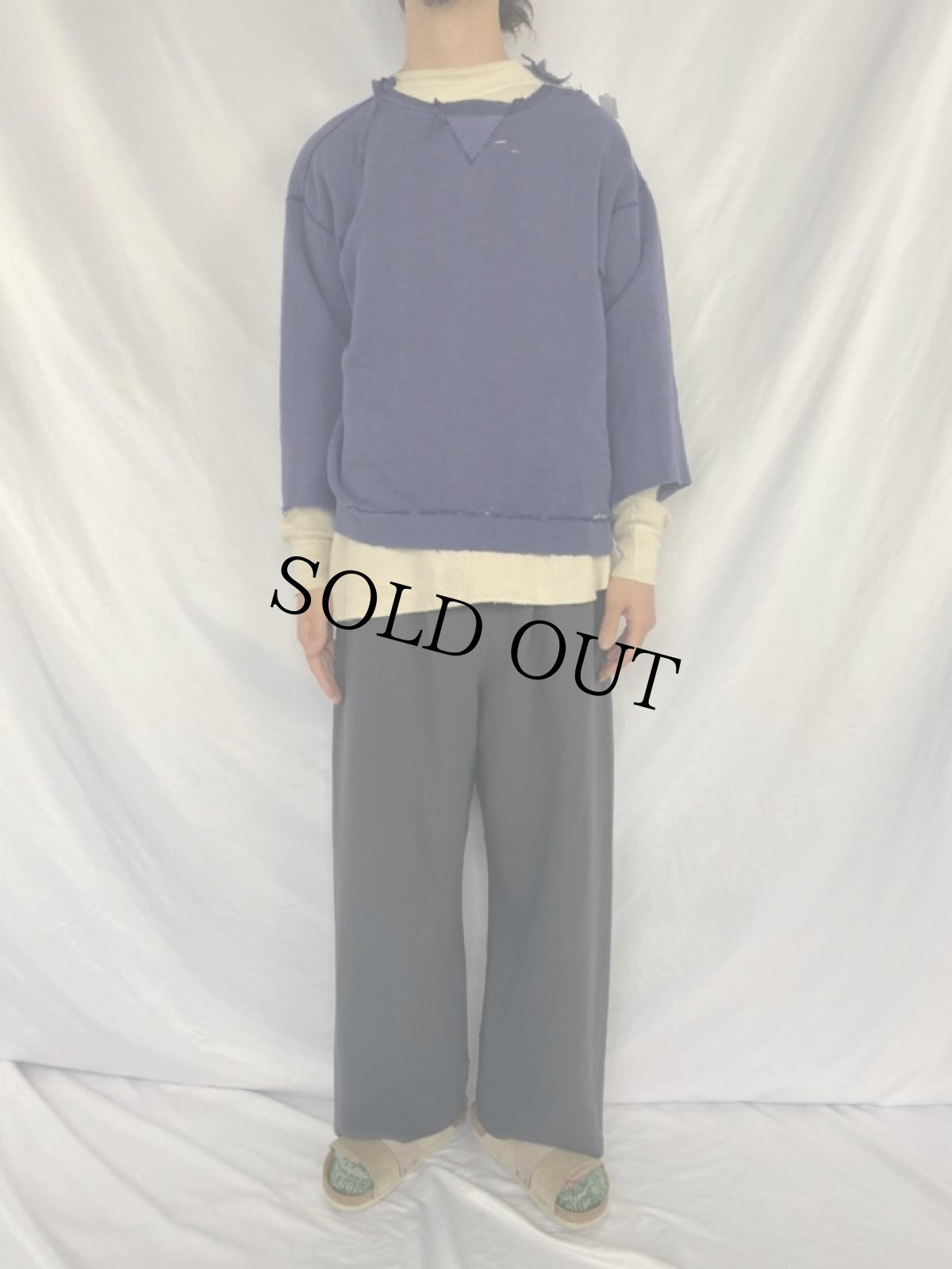 画像3: 50's 前V "VALDOSTA" パッチ付き カットオフスウェット (3)