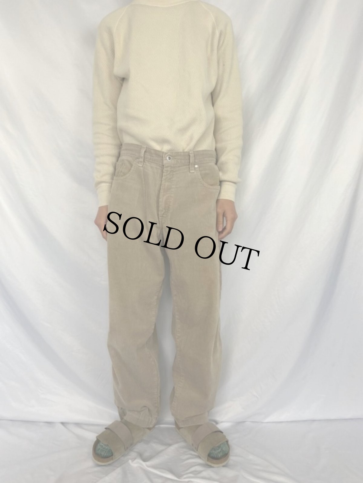 画像2: 90's Levi's SILVER TAB USA製 "BAGGY" 太畝コーデュロイパンツ W36 (2)