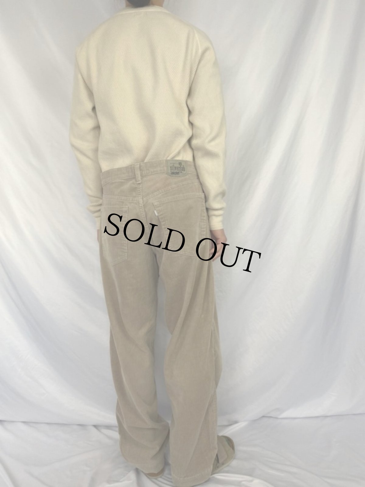 画像4: 90's Levi's SILVER TAB USA製 "BAGGY" 太畝コーデュロイパンツ W36 (4)