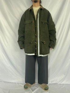 画像2: 90's Carhartt ブランケットライナー リフレクター ダックカバーオール (2)