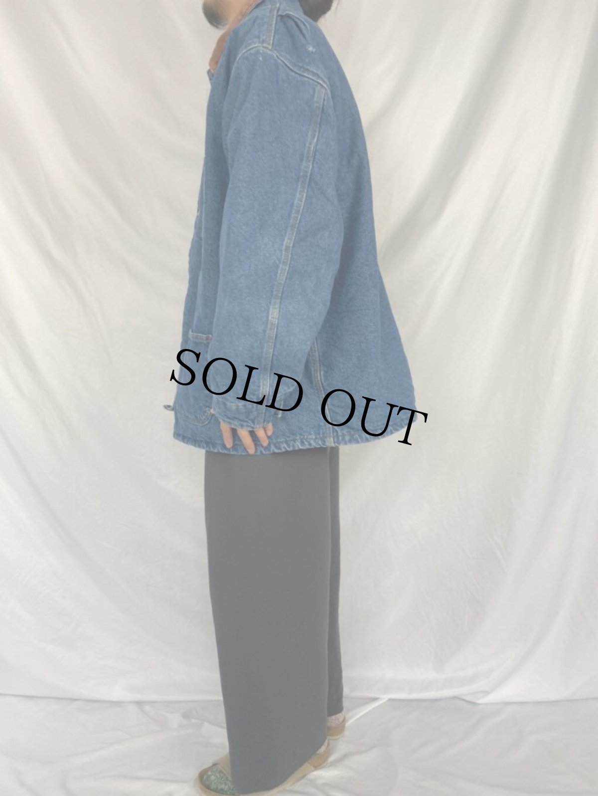 画像3: 90's Carhartt ブランケットライナー デニムカバーオール XXL REGULAR (3)