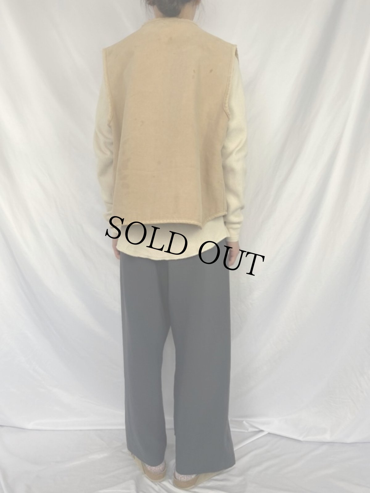 画像4: 70's Carhartt プリントタグ ボアライナー 刺繍入りダックベスト XXL (4)