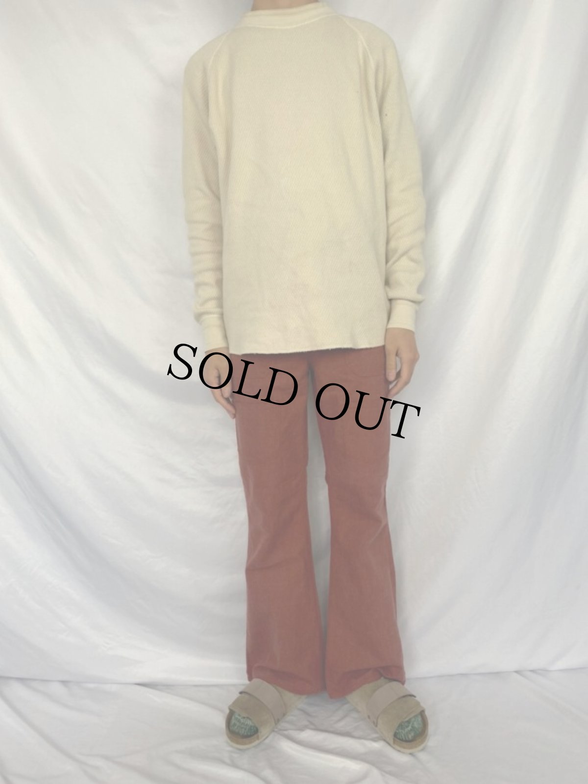 画像2: 70's MAVERICK BLUE BELL USA製 コットンポリ ブッシュパンツ W30 DEADSTOCK (2)