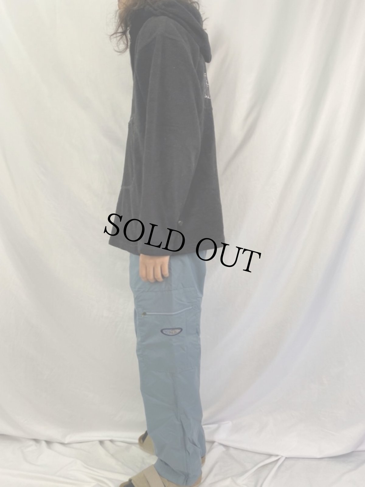 画像3: Timberland メッシュ切替 フリースアノラックパーカー XL (3)