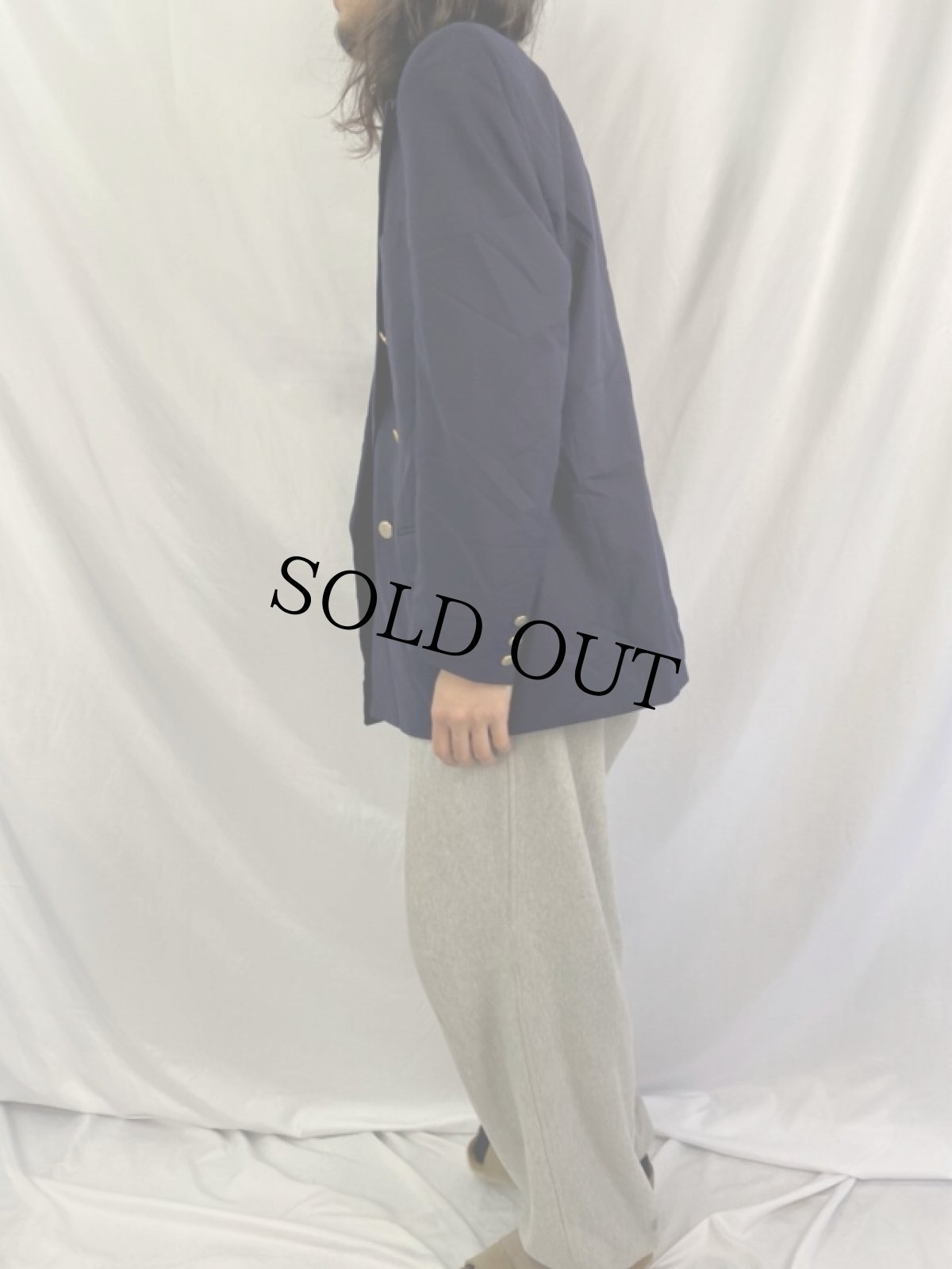 画像3: 80〜90's Burberrys ダブルブレスト ウールテーラードジャケット (3)