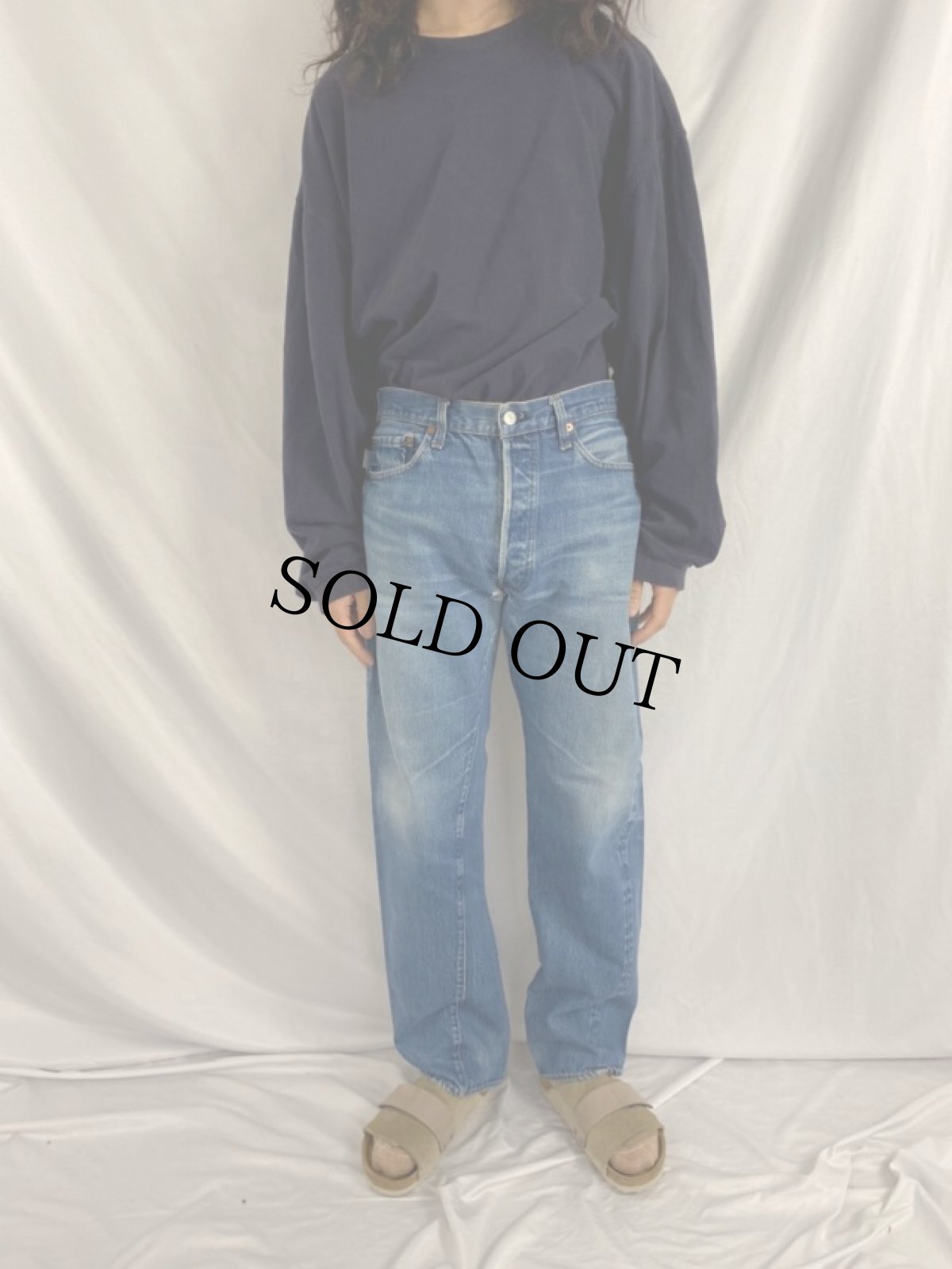 画像2: 80's Levi's 501 USA製 RED LINE デニムパンツ W34 (2)