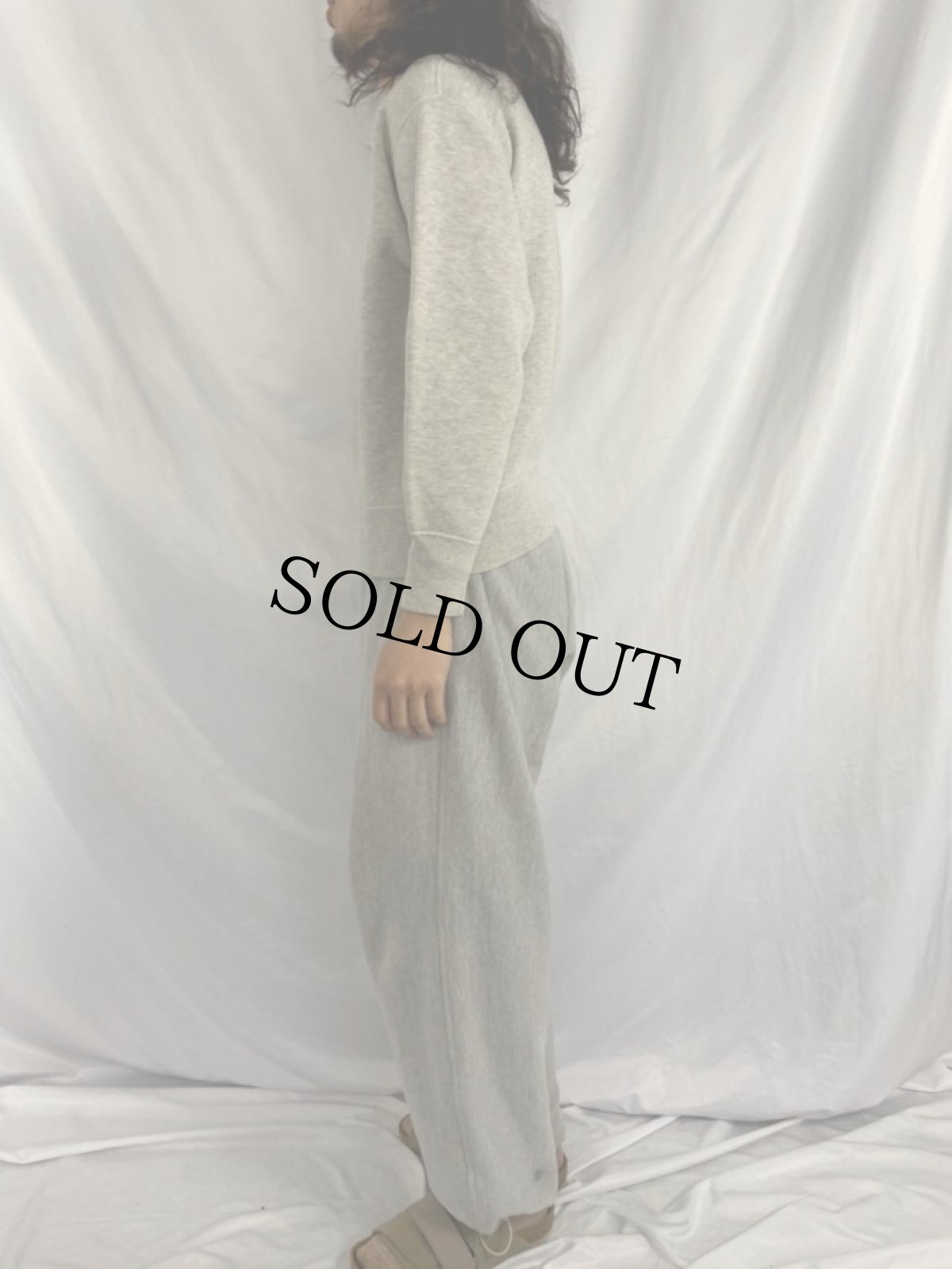 画像3: 50〜60's 前V 霜降り無地スウェット (3)