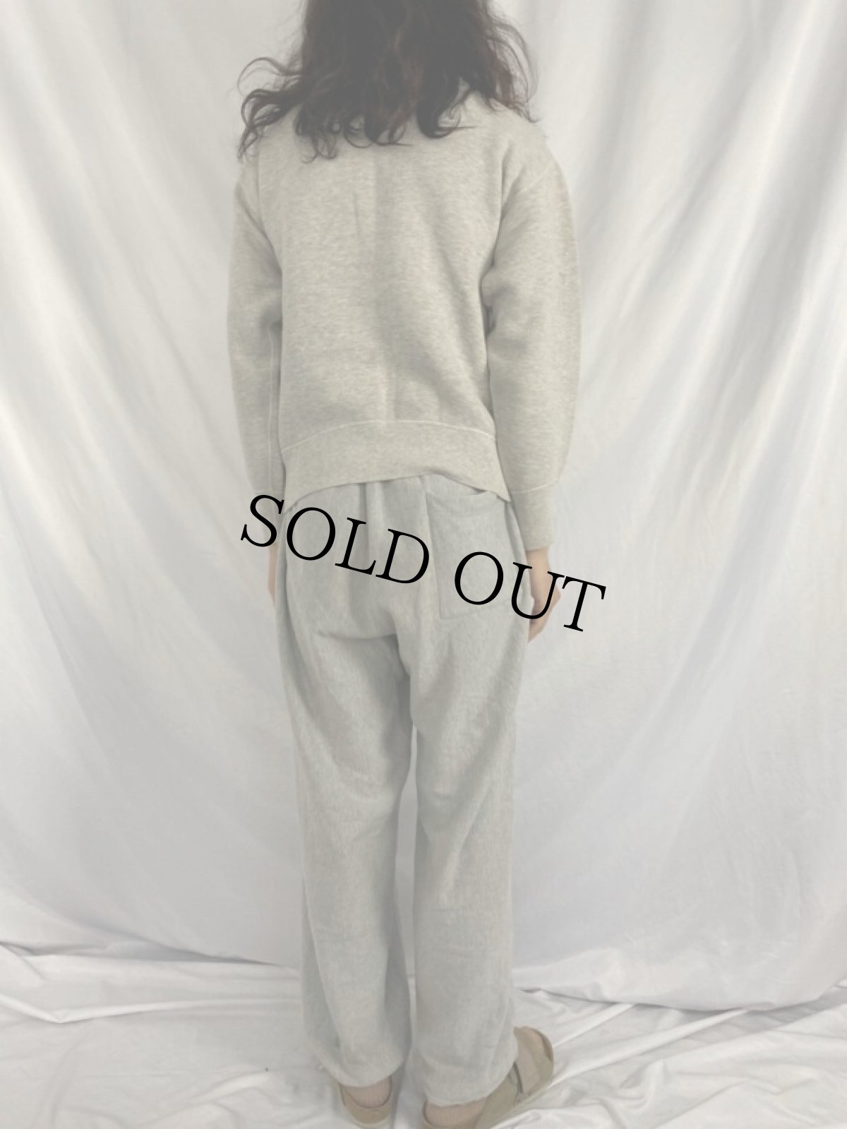 画像4: 50〜60's 前V 霜降り無地スウェット (4)