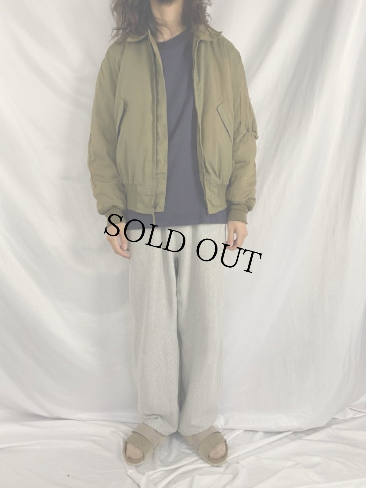 画像2: 80's U.S.ARMY CVC タンカースジャケット ノーメックス MEDIUM-LONG (2)