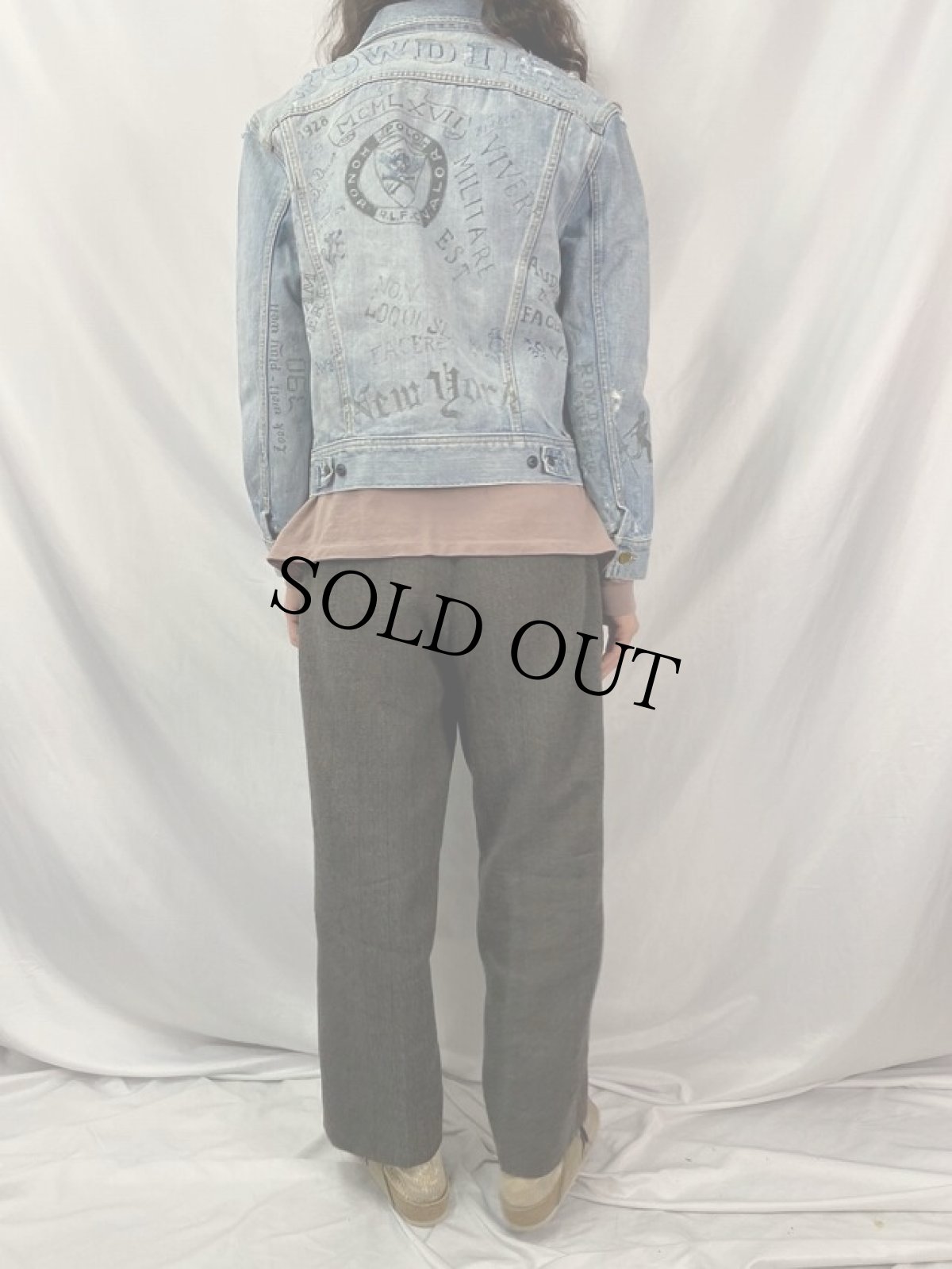 画像5: POLO Ralph Lauren ステンシル総柄 デニムジャケット (5)