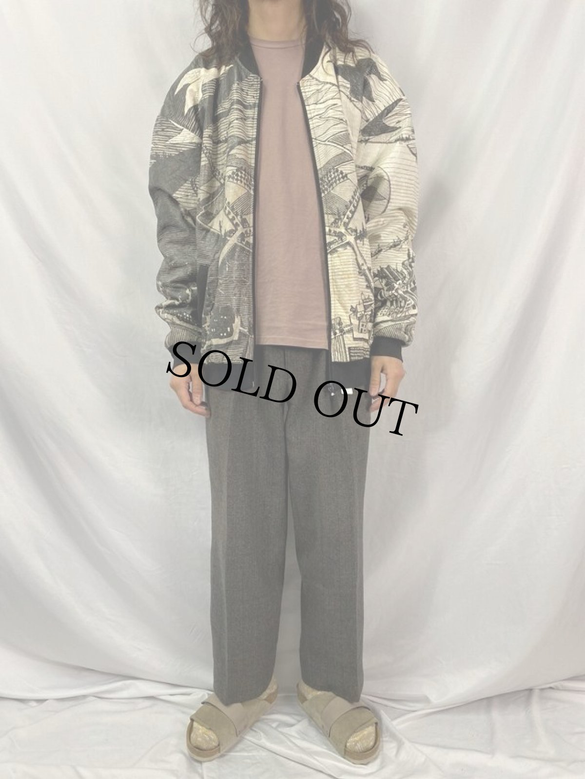 画像2: TY-BREAKERS "M.C. Escher" アート柄 ペーパージャケット XXL (2)