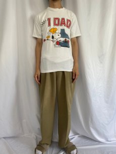 画像2: 80's SNOOPY USA製 キャラクタープリントTシャツ L (2)