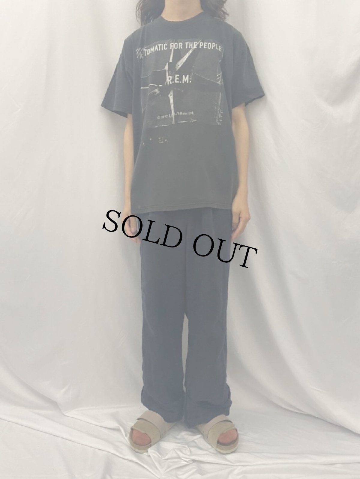 画像2: 90's USA製 R.E.M. "AUTOMATIC FOR THE PEOPLE" オルタナティヴ・ロックバンドTシャツ XL (2)