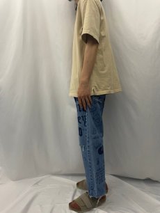 画像3: Levi's 501 ハンドペイント デニムパンツ W35 (3)