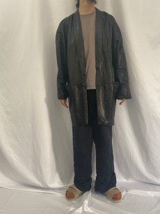 画像2: 80's〜 MAXIMA FOR TANNERY WEST USA製 レザーショールカラージャケット S (2)