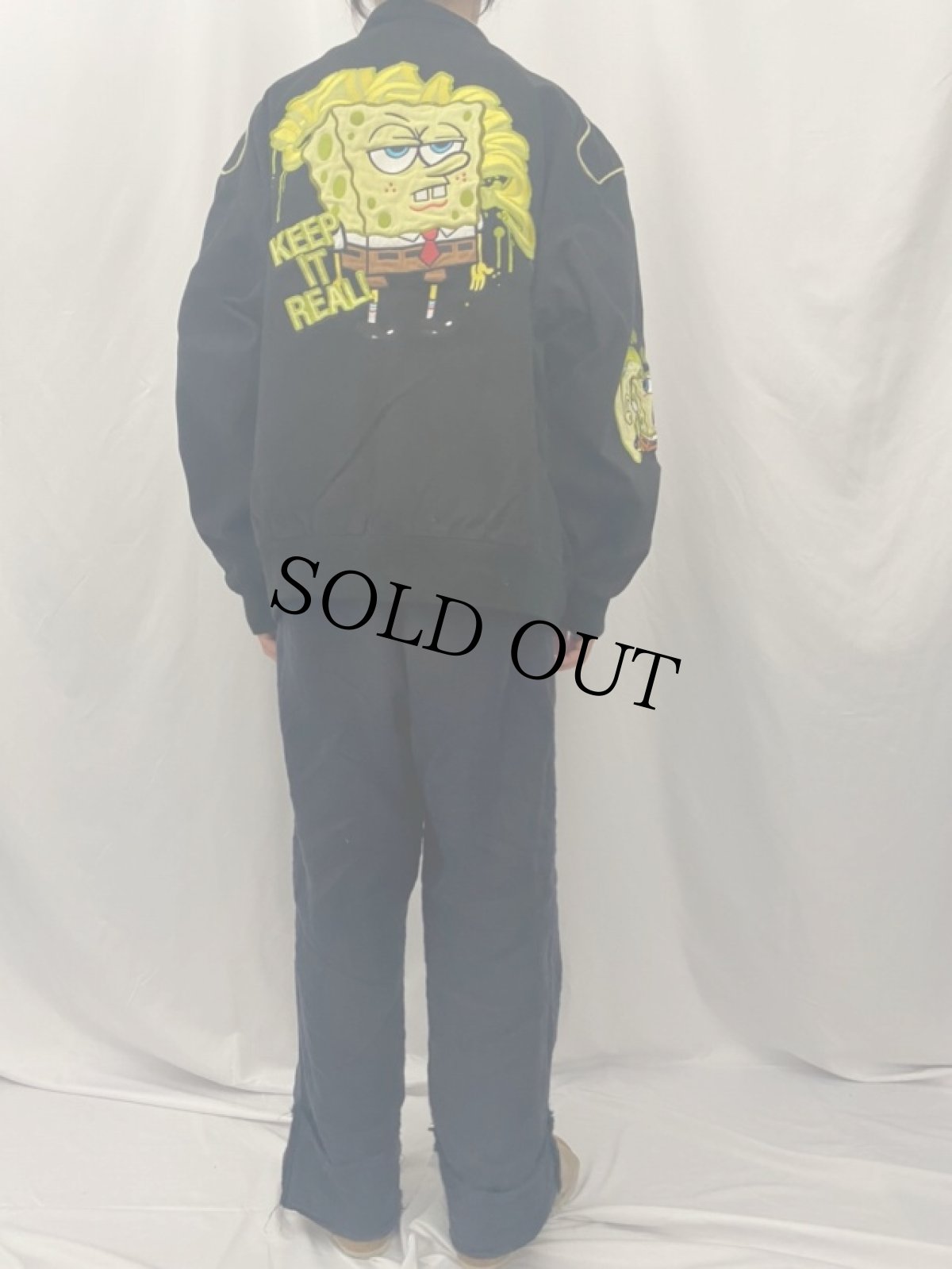 画像4: JH DESIGN "SpongeBob" 刺繍 レーシングジャケット 3XL (4)